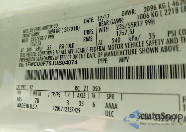 1FMCU0F75JUB04074: 42248171