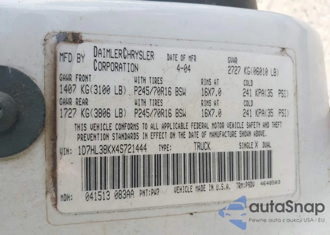 1D7HL38KX4S721444: 42248222