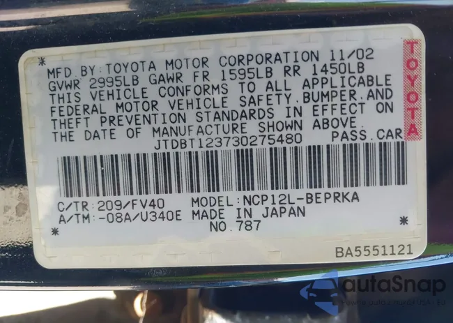 JTDBT123730275480: 42248248