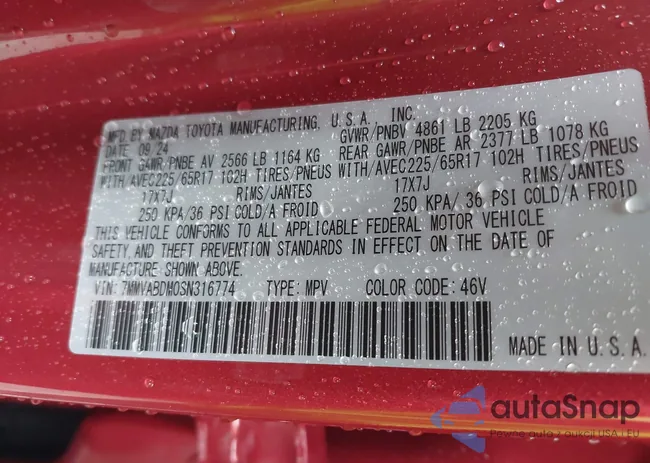 7MMVABDM0SN316774: 42248268