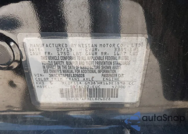 3N1CN7AP8EL826028: 42249611