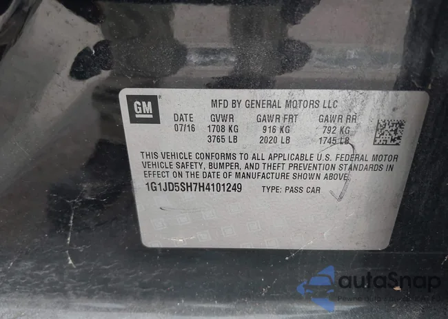 1G1JD5SH7H4101249: 42250640