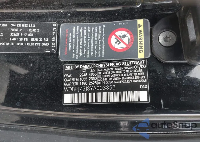 WDBPJ75J8YA003853: 42250785