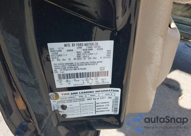 1FTFW1CF3BFA19320: 42251345