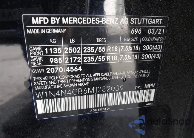 W1N4N4GB6MJ282039: 42251468