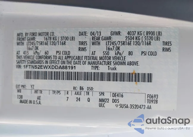 1FTNS2EWXDDA88191: 42251529