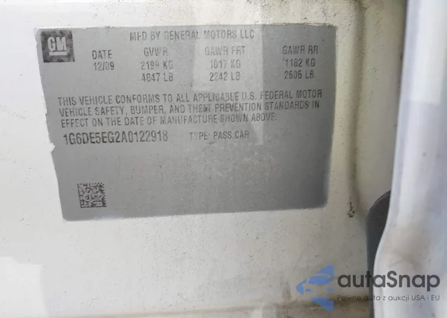 1G6DE5EG2A0122918: 42251548