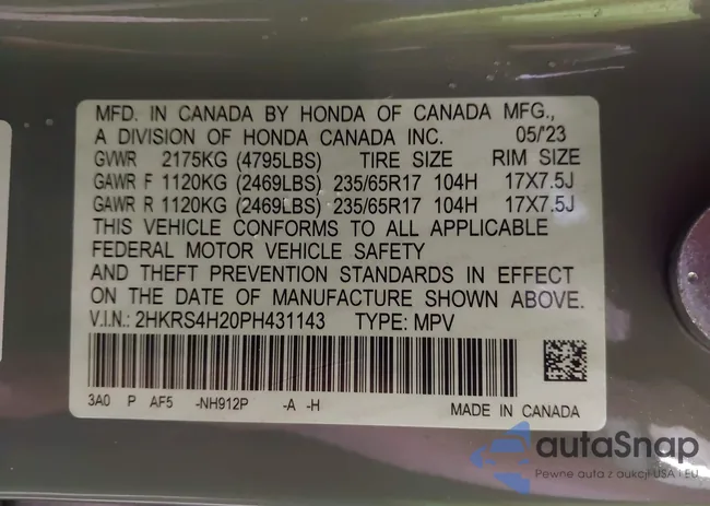 2HKRS4H20PH431143: 42251555