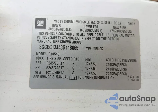 3GCEC13J48G118065: 42251569