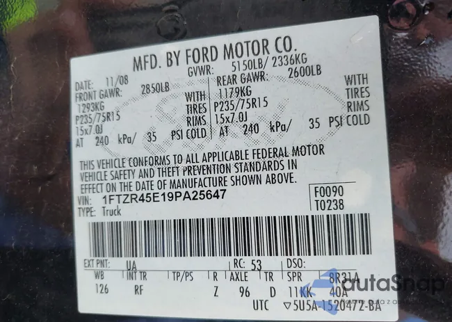 1FTZR45E19PA25647: 42251633