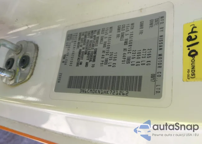 3N6CM0KN1HK721262: 42251679