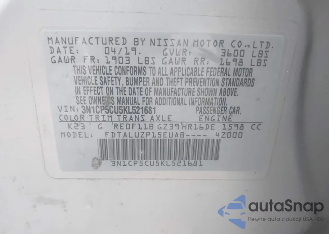 3N1CP5CU5KL521681: 42251755