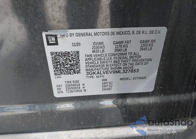 3GKALVEV9ML327653: 42251863