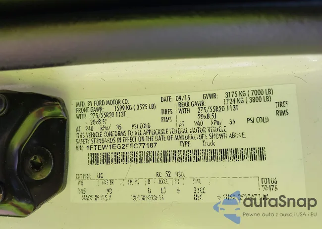 1FTEW1EG2FFC77187: 42251926