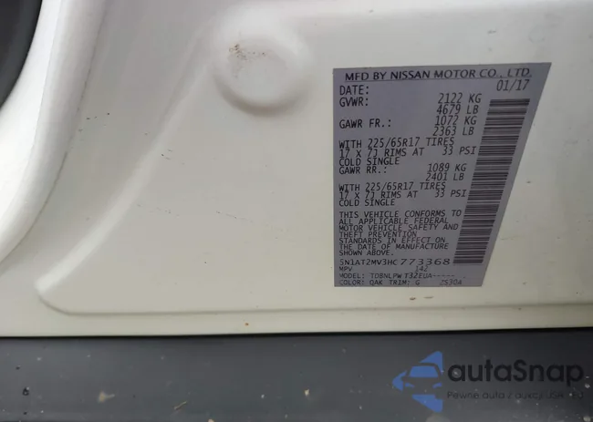 5N1AT2MV3HC773368: 42250977