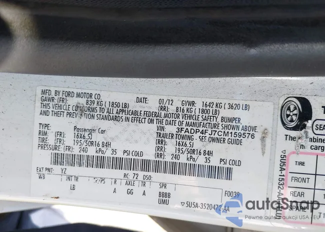 3FADP4FJ7CM159576: 42251264