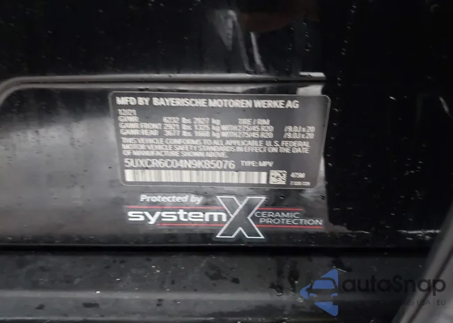 5UXCR6C04N9K85076: 42252536