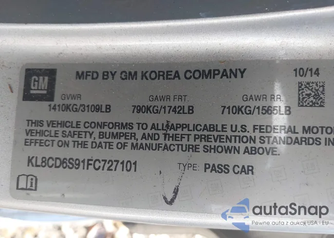 KL8CD6S91FC727101: 42252602