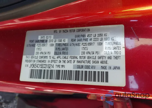 JM3KE4CY5E0318214: 42252680