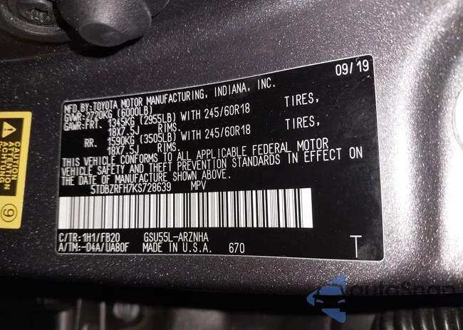 5TDBZRFH7KS728639: 42252809