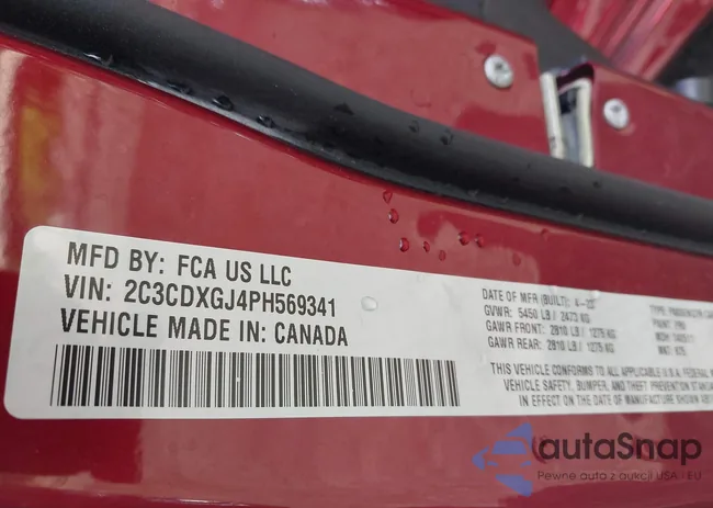 2C3CDXGJ4PH569341: 42252105