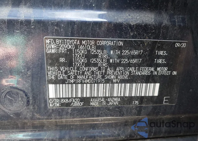 JTMP1RFV4MD071915: 42252187