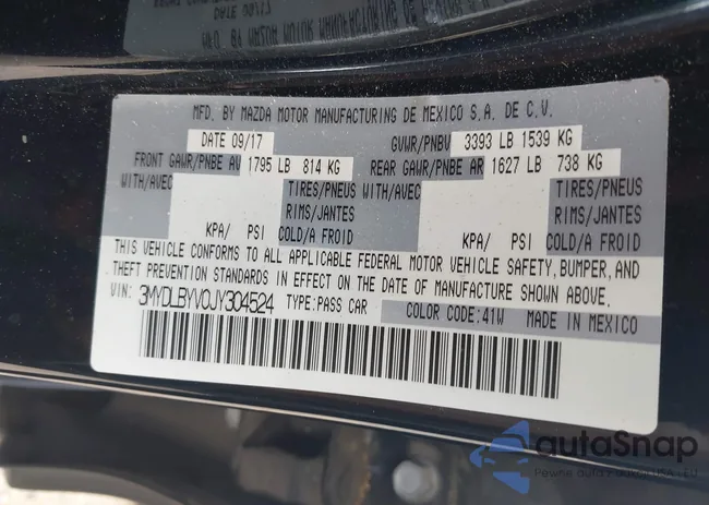 3MYDLBYV0JY304524: 42252280