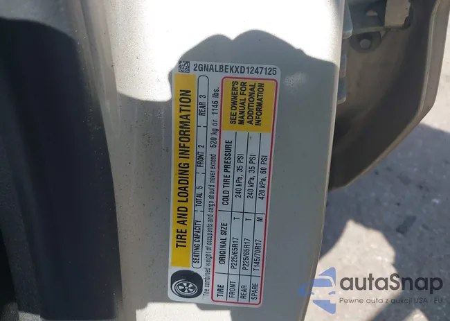 2GNALBEKXD1247125: 42253540