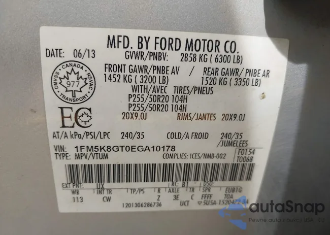 1FM5K8GT0EGA10178: 42253679