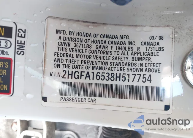 2HGFA16538H517754: 42253896