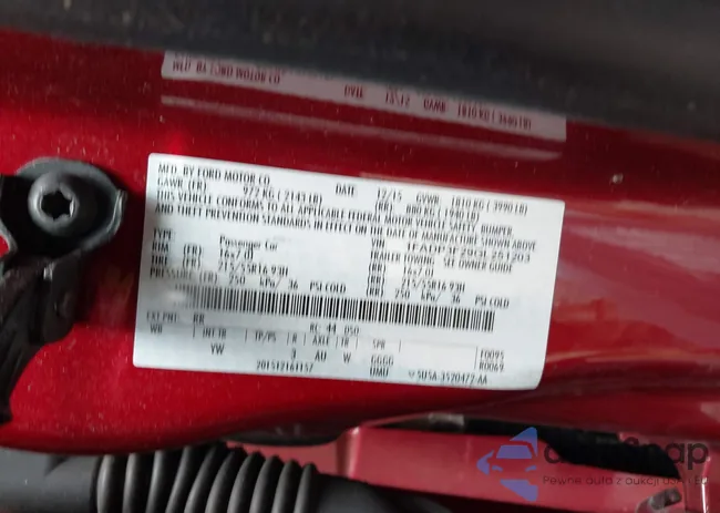 1FADP3F29GL251203: 42254373