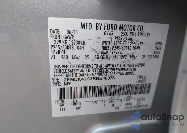 2FMDK4JC3BBB46076: 42254458