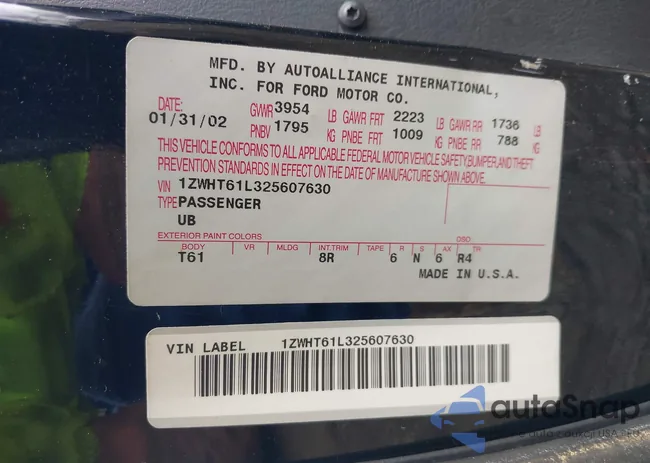 1ZWHT61L325607630: 42254918