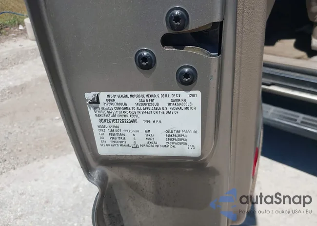 3GNEC16Z72G223490: 42254936