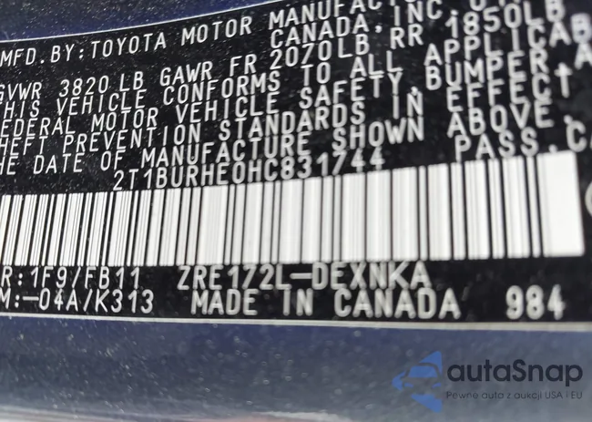 2T1BURHE0HC831744: 42253959