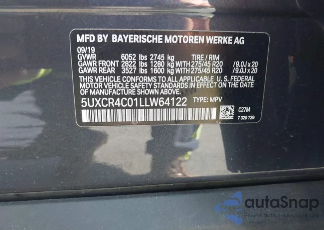 5UXCR4C01LLW64122: 42253989