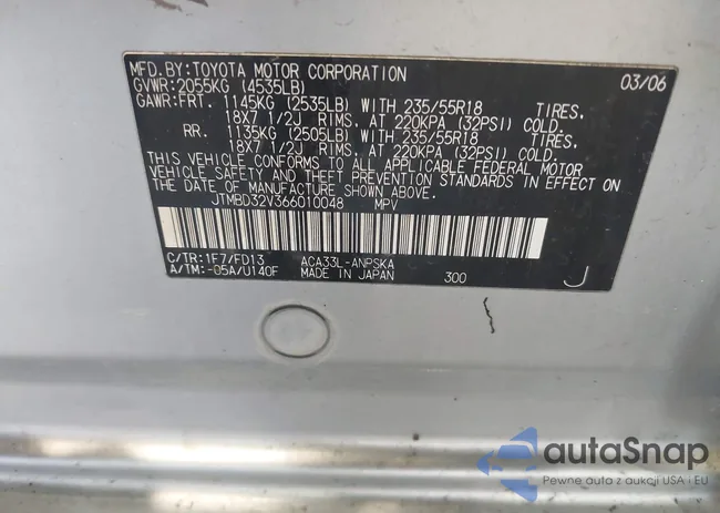 JTMBD32V366010048: 42253991