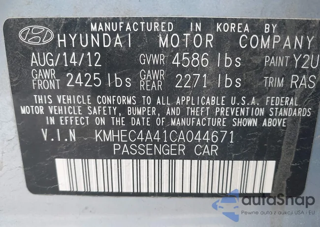 KMHEC4A41CA044671: 42254039