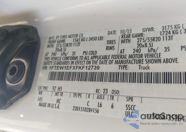 1FTEW1EFXFKF12739: 42254072