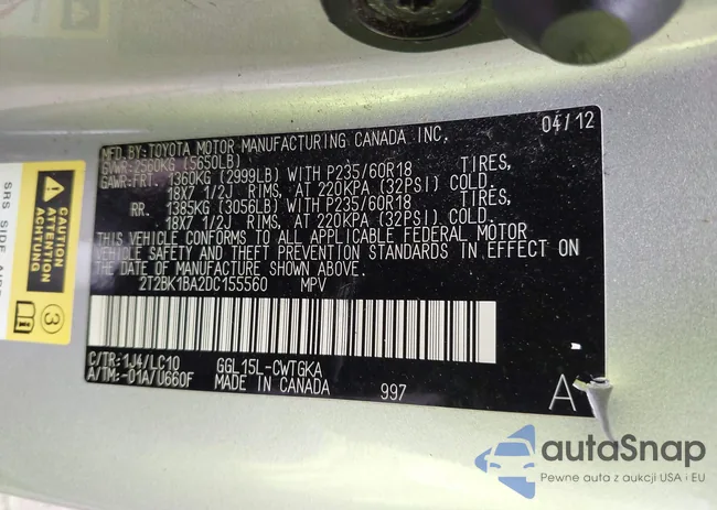 2T2BK1BA2DC155560: 42254162