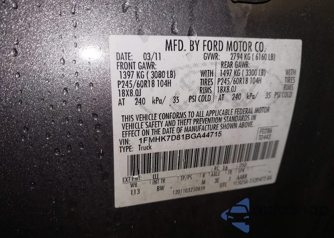 1FMHK7D81BGA44715: 42254193