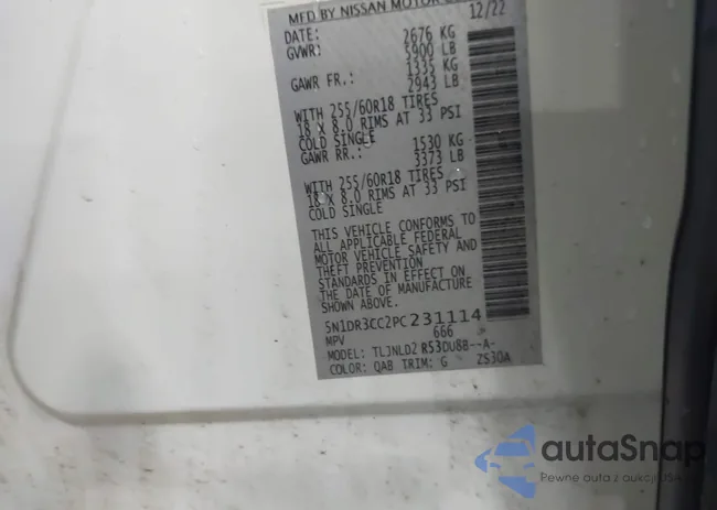 5N1DR3CC2PC231114: 42255507