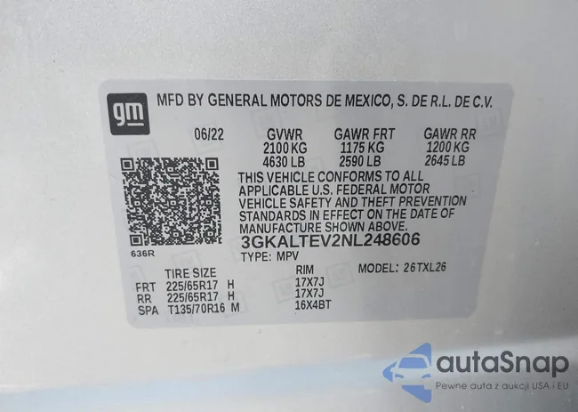 3GKALTEV2NL248606: 42255529