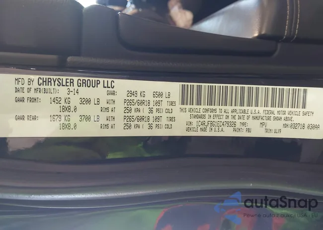 1C4RJFBG1EC479326: 42255549