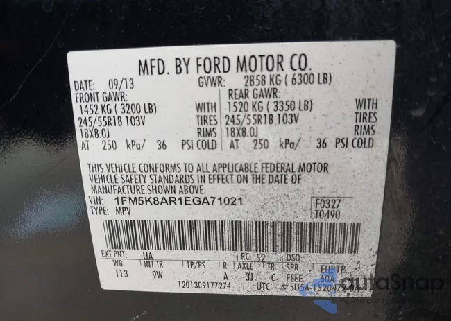 1FM5K8AR1EGA71021: 42255615