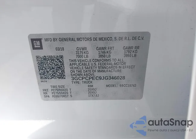 3GCPCPEC9JG346028: 42255704