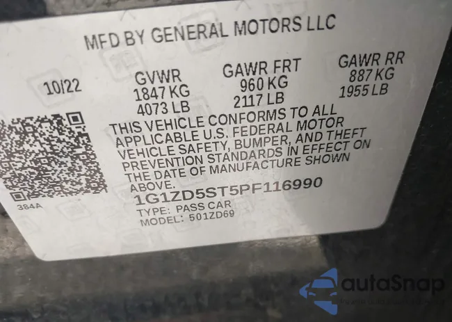 1G1ZD5ST5PF116990: 42255708