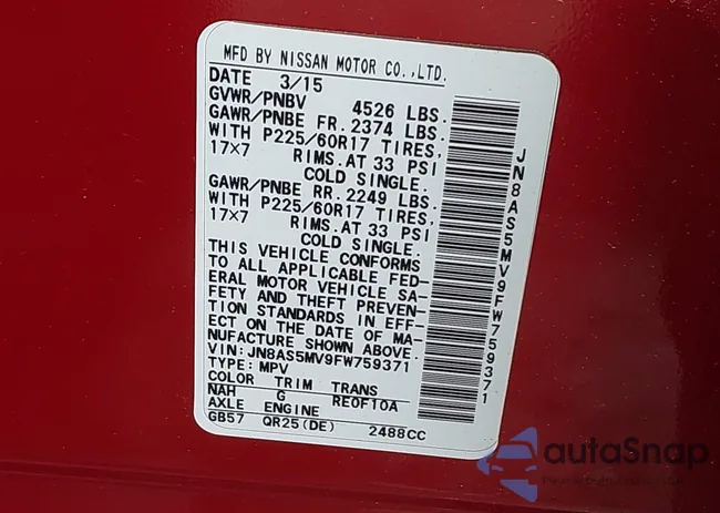 JN8AS5MV9FW759371: 42255711