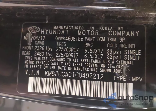 KM8JUCAC1CU492212: 42255843