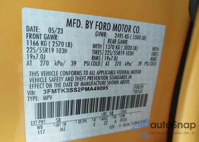 3FMTK3SS2PMA49095: 42255255